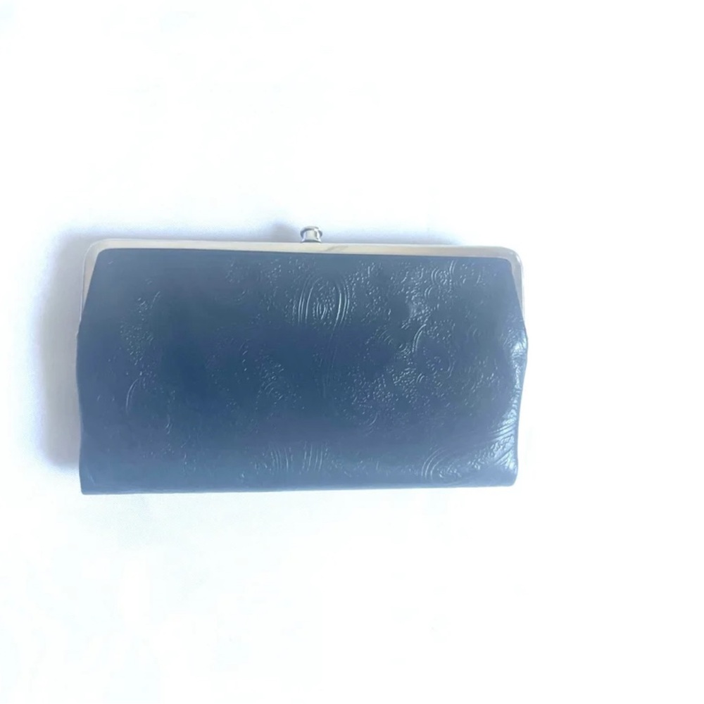 HOBO International Black Paisley Clutch Wallet